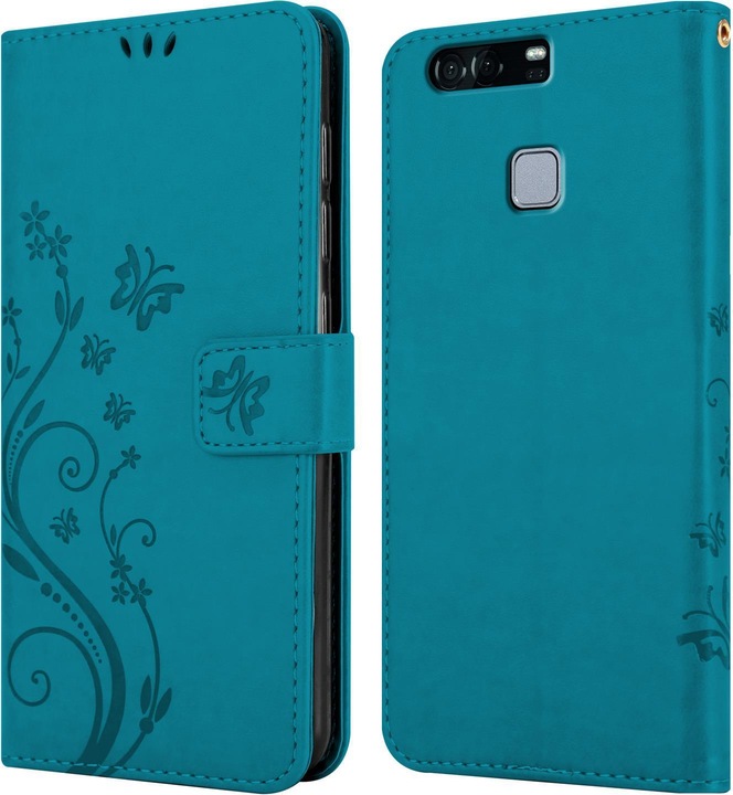 Actual product image Cadorabo Flower Book Cover (Huawei P9)