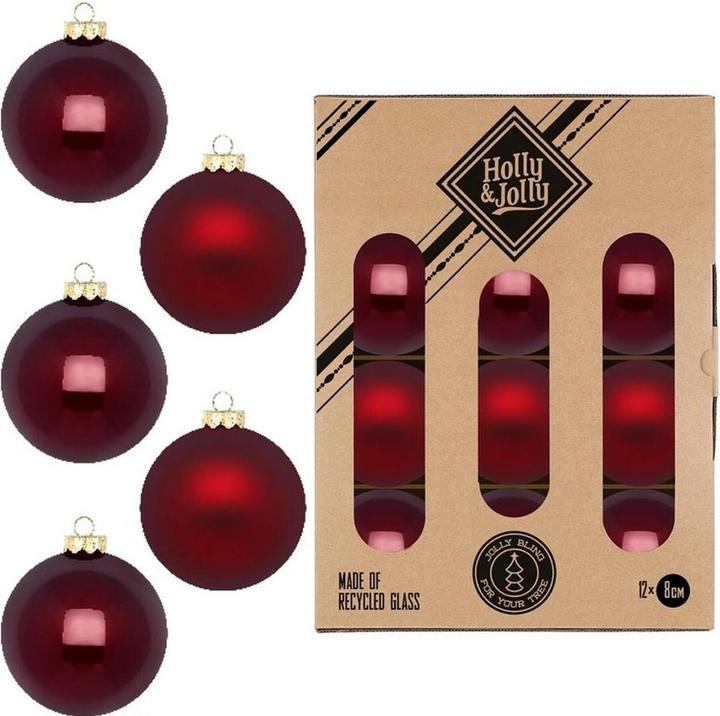Actual product image Inge’s Glas Christmas Decor Smooth Port Christmas bauble (12 x)