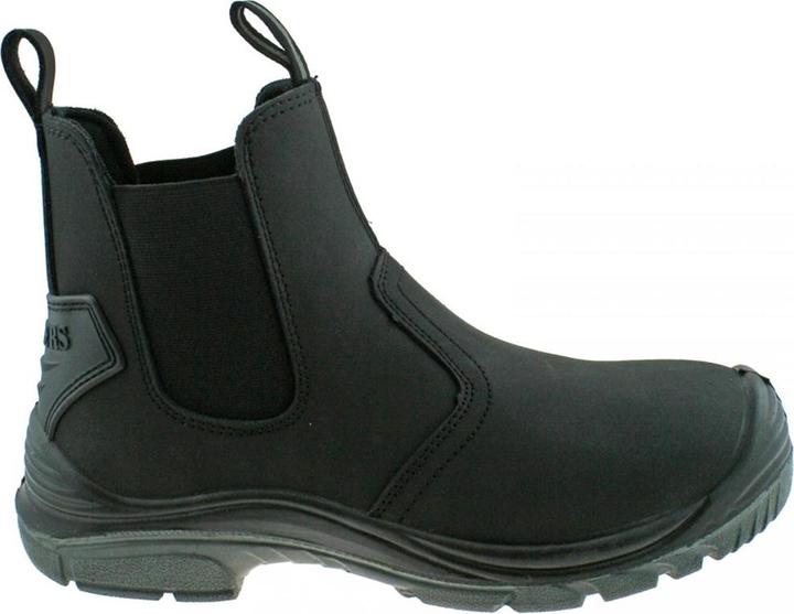 Actual product image Grafters Safety boots with steel toe cap and elasticated inserts (S1, 40)