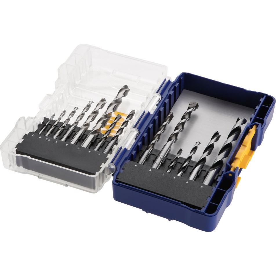 Thumbnail - Stanley, Bohrereinsatz, Drill set 15 pcs. (combined) (2,0 mm, 3,0 mm, 3,5 mm, 4,0 mm, 6,0 mm, 8,0 mm)
