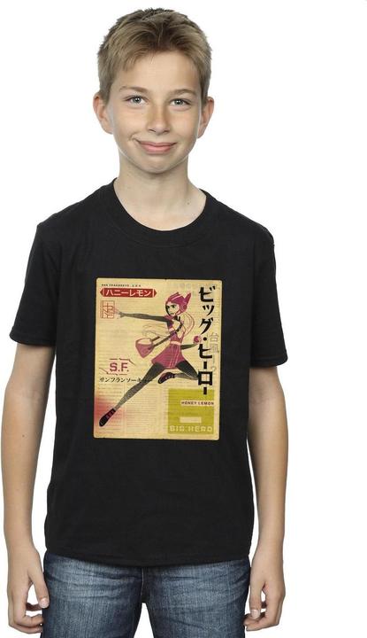 Produktbild Disney Big Hero 6 Baymax Honey Lemon Newspaper TShirt Jungen (140, 146)
