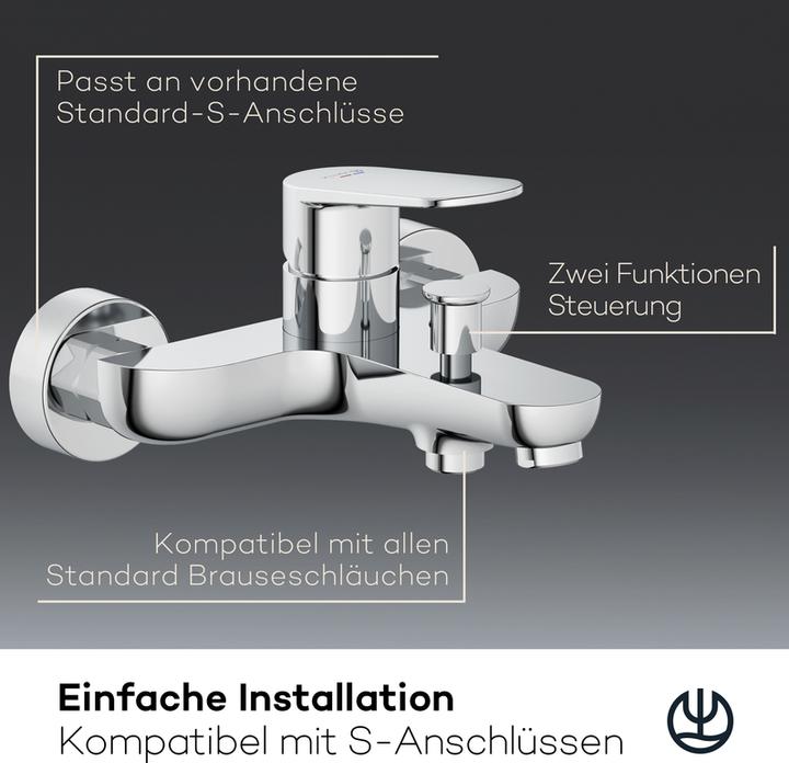 Actual product image Kludi X1 Surface-mounted bath mixer