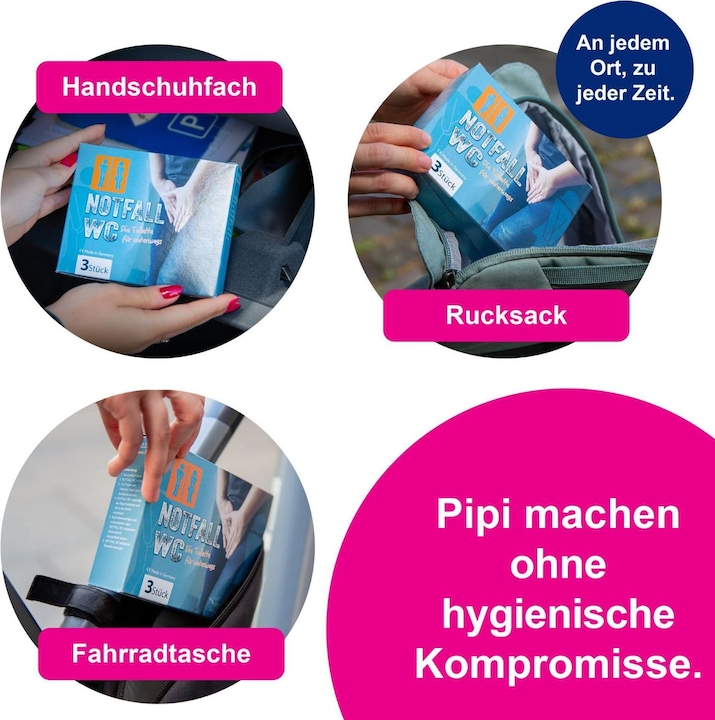 Produktbild Adamus Notfall WC für Unterwegs
