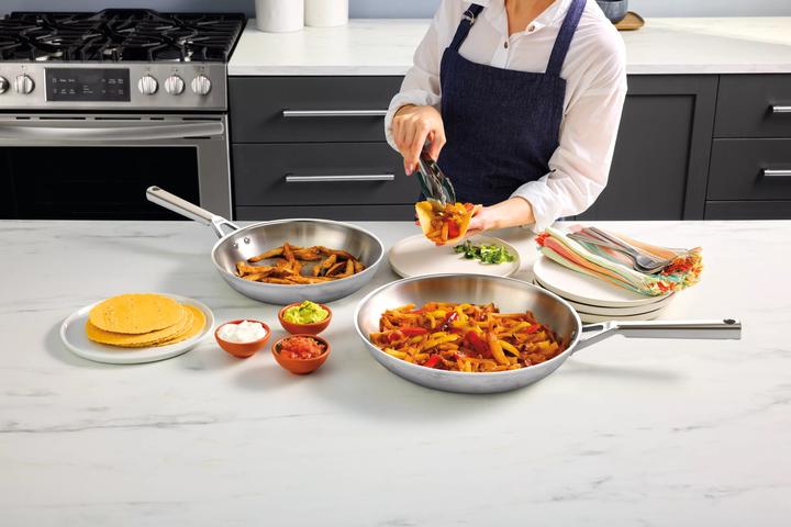 Image du produit Ninja NIA Set de casseroles 5t.EverCl.ES avec GD (24 cm, Ensemble de casseroles et de poêles de cuisson, Acier inoxydable)