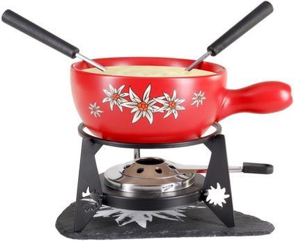 Immagine prodotto Nouvel Set per fonduta di formaggio rosso Edelweiss (Fondue di formaggio)