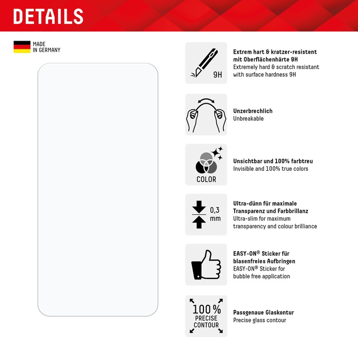 Produktbild Displex Smart Glass, Displayschutzfolie (1 Stück, Samsung Galaxy S25, Samsung Galaxy S24)
