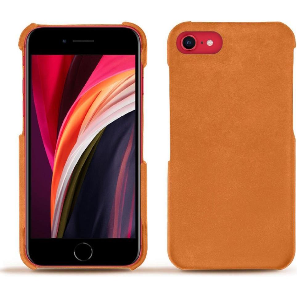 Noreve Lederschutzhülle (Apple iPhone SE (2nd Gen), Apple iPhone SE (3rd Gen)), Smartphone Hülle, Orange