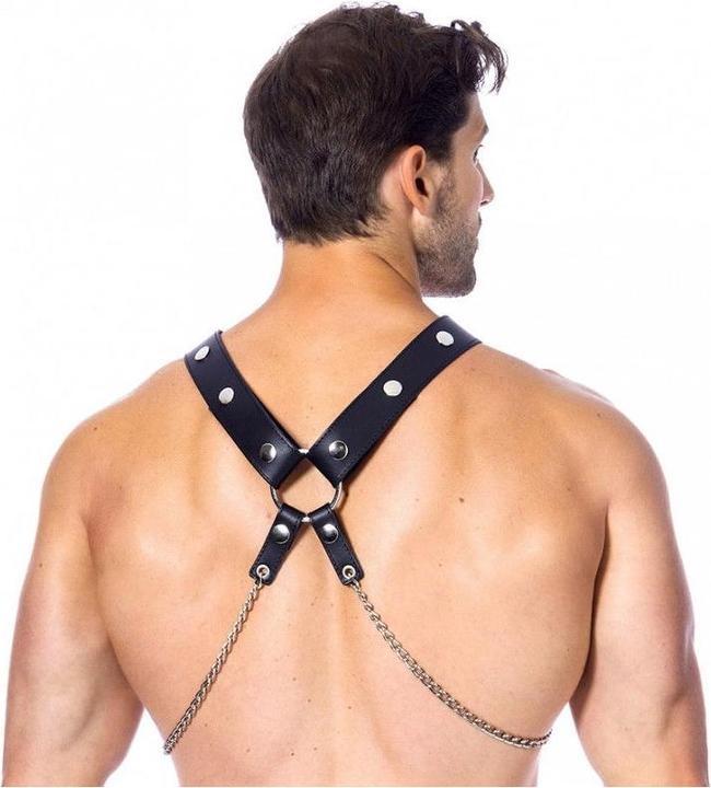 Produktbild Rimba Bondage Play Leder Harness mit Ketten 100g