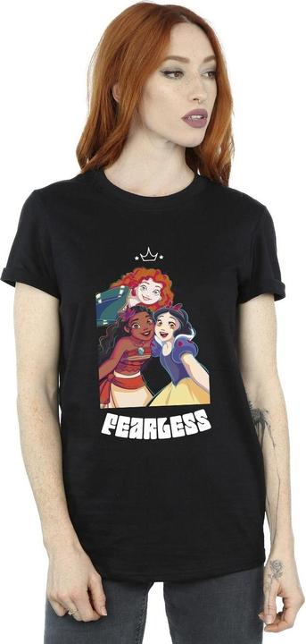 Actual product image Disney Womens/Ladies Princess Fearless Cotton Boyfriend T-Shirt (M)