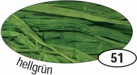 Actual product image Folia Bringmann natural raffia 50g light green (Gift bag, 1 x)