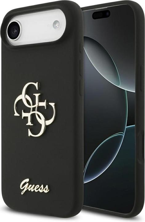 Immagine prodotto Guess - Silicone Big 4G Script (GUHCP17MSC4GSMK) - iPhone 17 Air - Black (Apple iPhone 17 Pro)