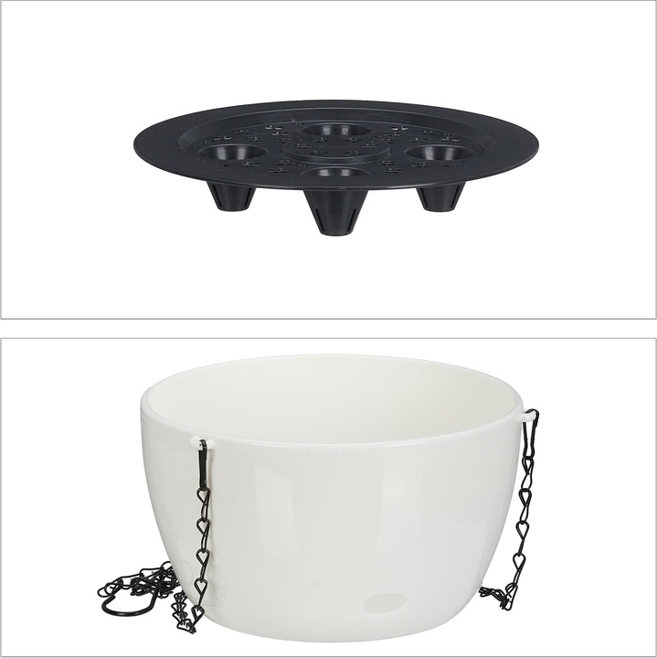 Actual product image Relaxdays 2x hanging basket (24 cm)