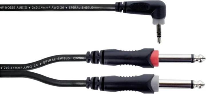 Produktbild Cordial 14867 Audio Y-Adapter (1x Klinkenstecker 3.5 mm - 2x Klinkenstecker 6.3