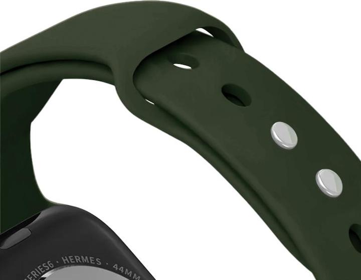 Produktbild Crong Liquid - Apple Watch Armband 38/40/41 mm (grün) (Flüssiges Silikon)