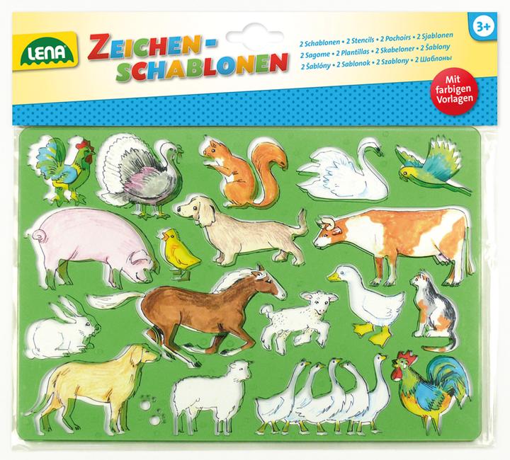 Immagine prodotto Lena Stencil di disegno cavalli e gatti