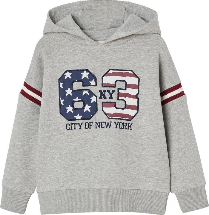 Immagine prodotto Vertbaudet Jungen Kapuzensweatshirt mit Print NY City, Recycling-Polyester (92)
