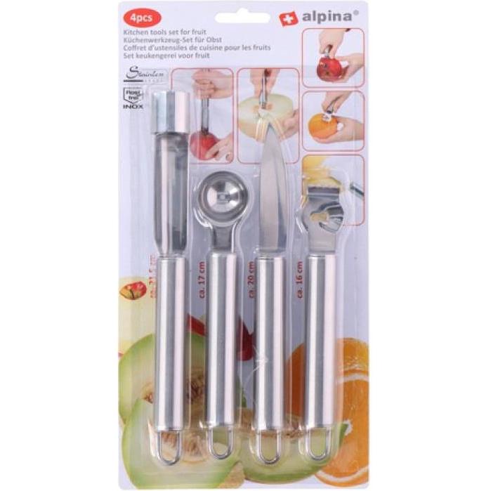 alpina Tools for fruit 4pcs SS, Entsteiner