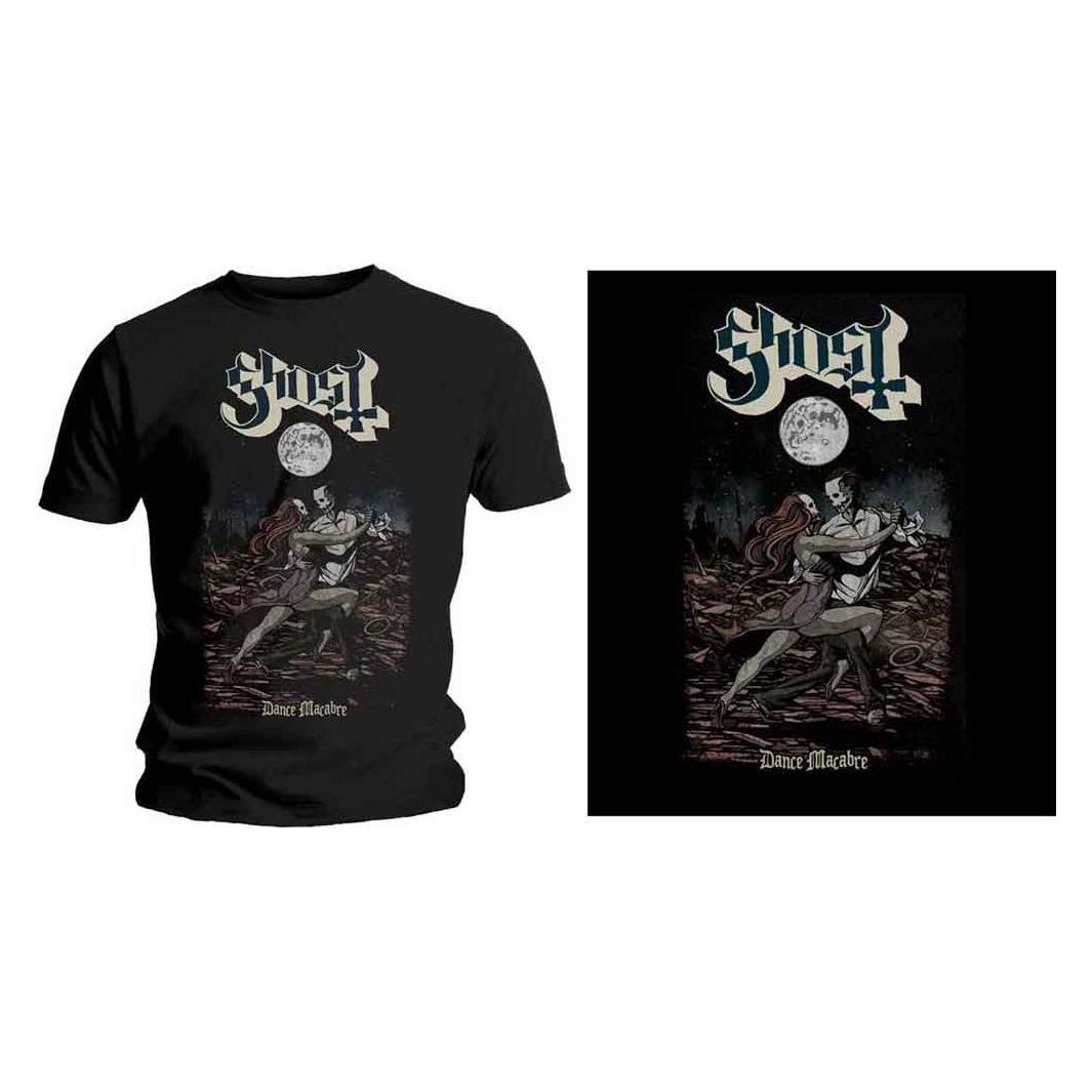 Ghost, Herren, Shirts, Dance Macabre, Schwarz, (L)