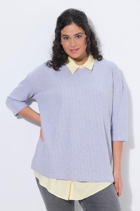 Immagine prodotto Ulla Popken Inserto a blusa dal taglio svasato con bordo arrotondato (46, 48)