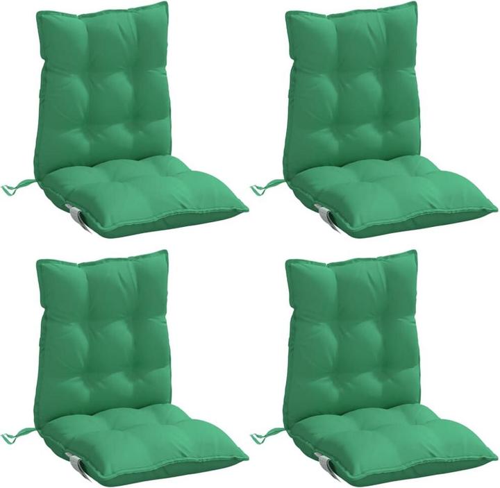 Image du produit vidaXL Coussin pour chaise à dossier bas 4 pcs. Tissu Oxford (100 x 50 x 7 cm)