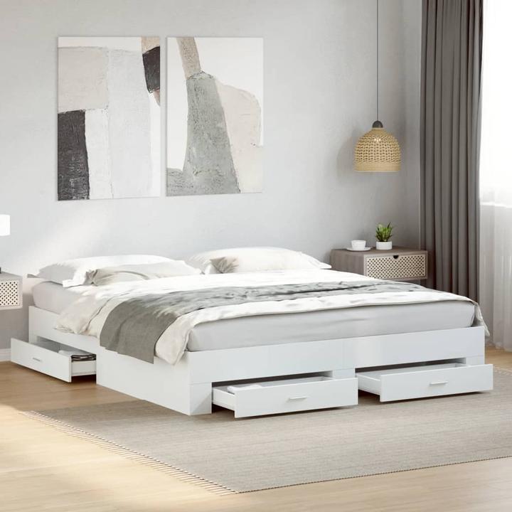 Produktbild VidaXL Bettgestell mit Schubladen (200 x 200 cm)