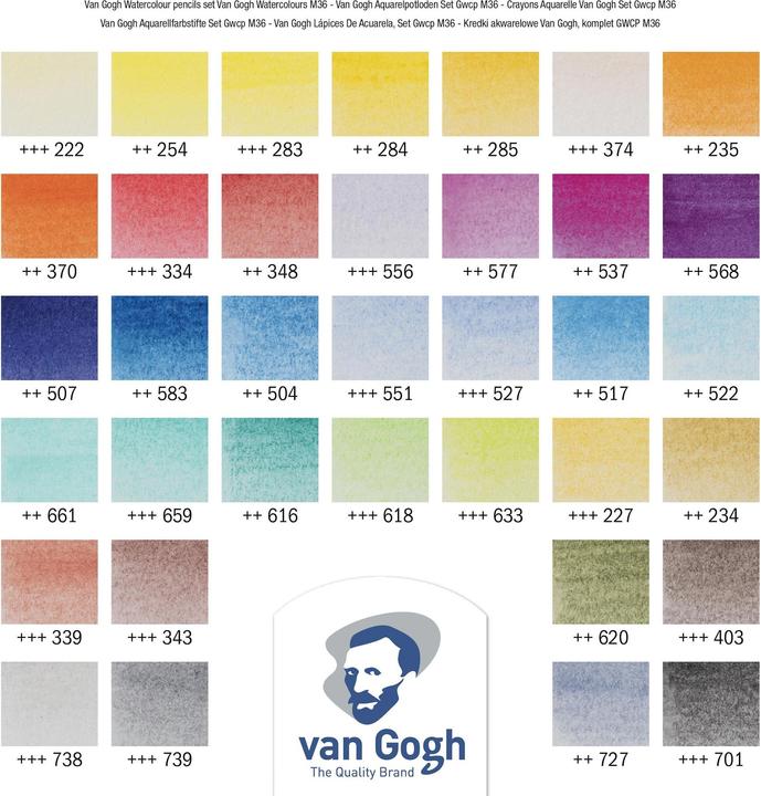 Produktbild Van Gogh Aquarellfarbstifte Set 36 Stück (36x)