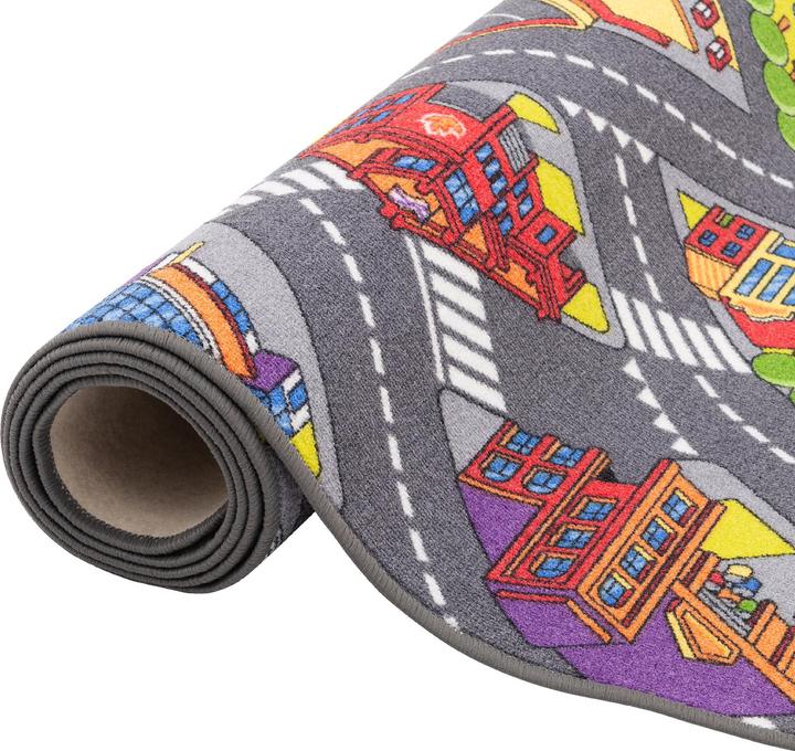 Produktbild Snapstyle Kinder Spiel Teppich Strassenteppich 3D Big City (80 x 160 cm)