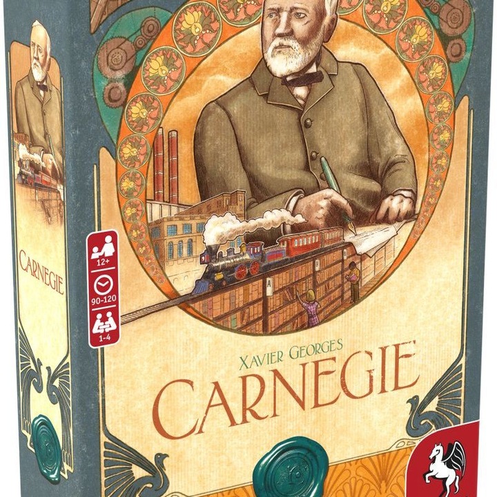 Immagine prodotto Pegasus 57007G - Carnegie - Gioco da tavolo, per 1 a 4 giocatori dai 12 anni in su (edizione DE/EN) (Tedesco)