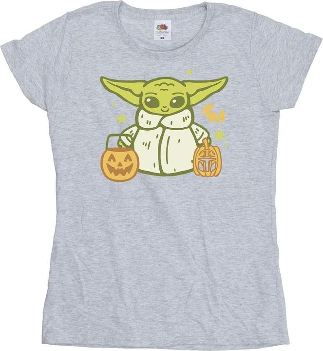 Actual product image Star Wars Womens/Ladies Trick Or Treat Grogu T-Shirt (L)