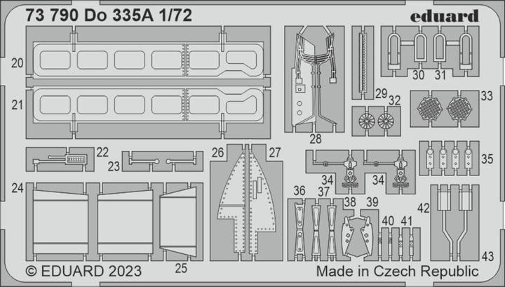 Actual product image Eduard Do 335A for HOBBY 2000 / DRAGON