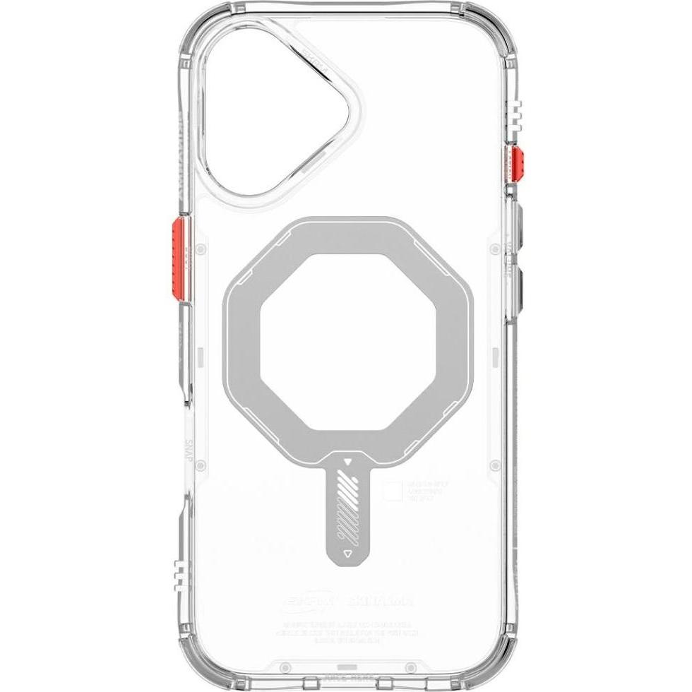 Skinarma Saido Case for iPhone 17 Magnetic Charging Transparent (Apple iPhone 17), Cover smartphone, Trasparente