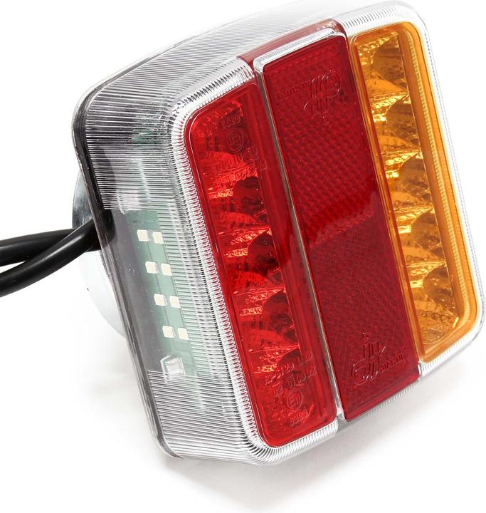 Produktbild Wiltec LED Rückleuchte 7-polig 12V Magnet Anhänger PKW Rücklicht Beleuchtung