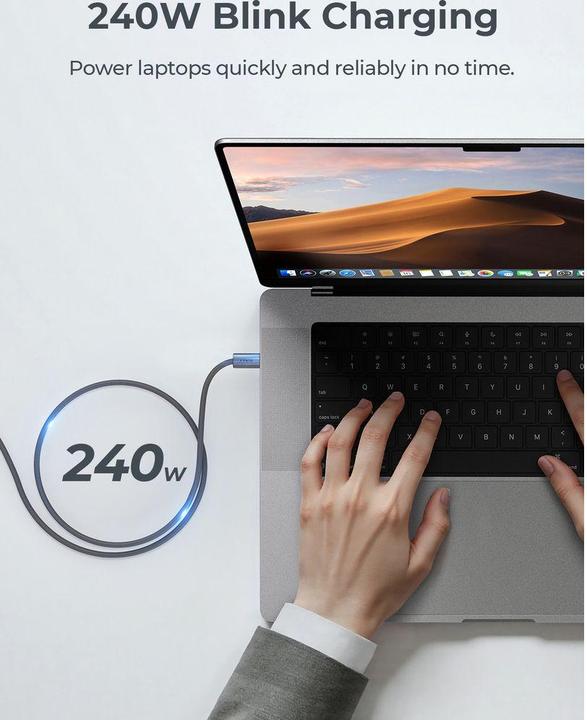 Image du produit Aukey USB-C to C Cable (1 m, 240 W)