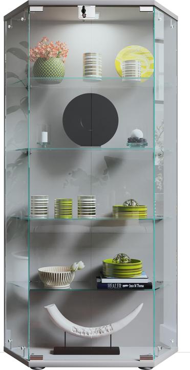 Produktbild VCM Holz Glas Stand Vitrine Regal Cenila L (83 x 17 x 114 cm)
