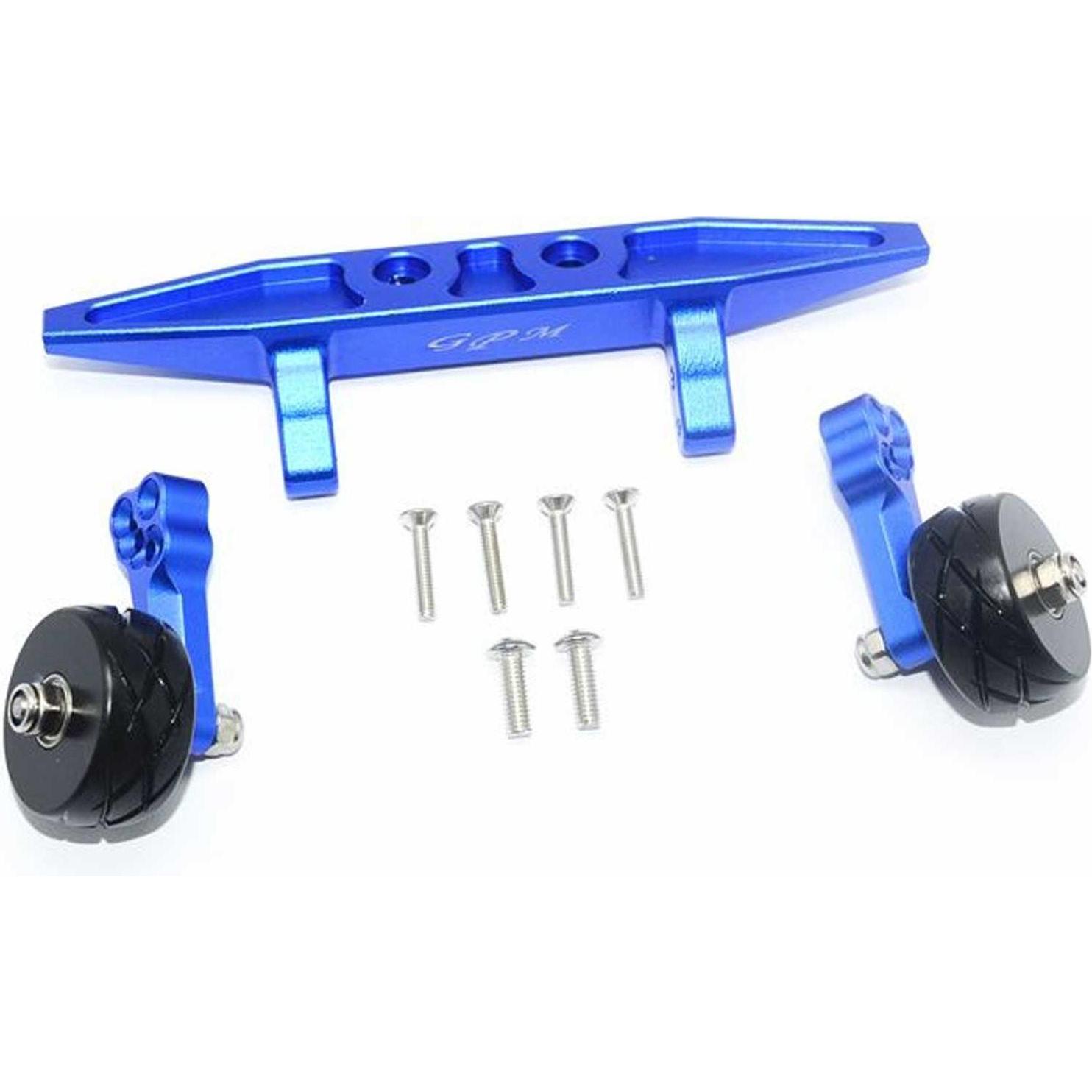 GPM wheelie-bar posteriore in alluminio blu trx rustler 4x4
