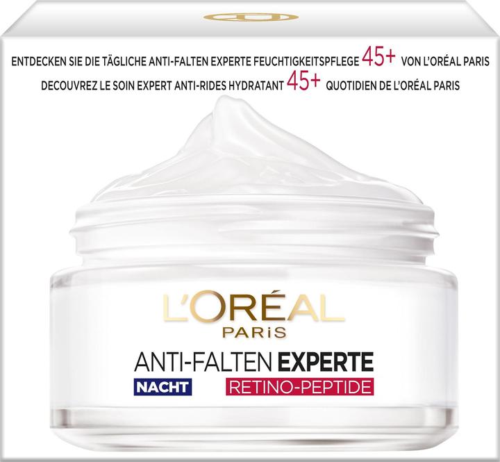 Produktbild L'Oréal Paris Nachtcrème Anti-Falten Experte Intensiv-Pflege 45+ 50 ml (50 ml, Nachtcreme)