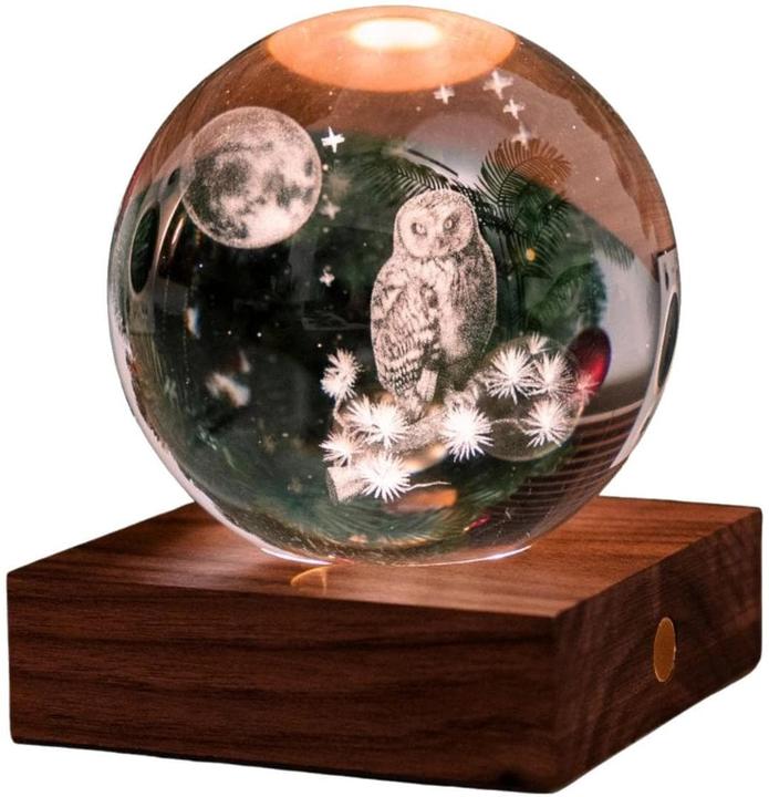 Produktbild Gingko LED Stimmungslicht Amber Eule Braun/Transparent