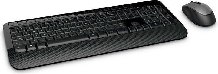 Produktbild Microsoft Wireless Desktop 2000 keyboard RF Wireless Mouse included Black (US, Kabellos)