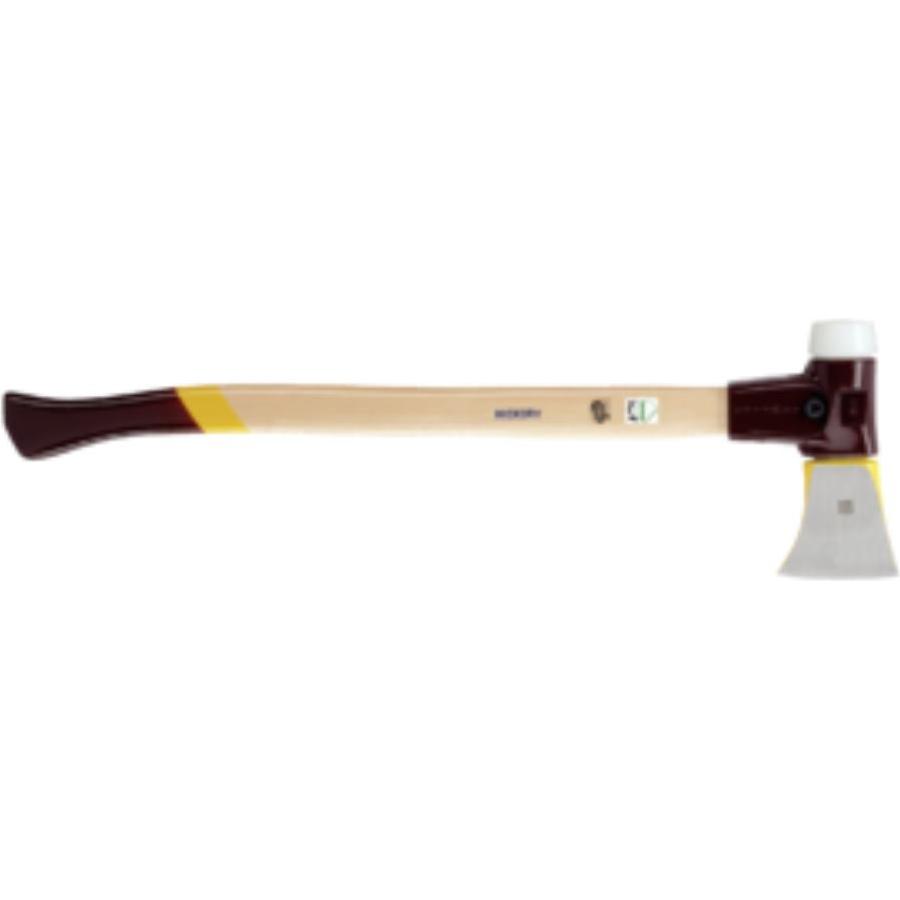 Halder, Axt + Beil, Spaltaxt/Schonhammer Superplastik Simplex Ø 50 mm, Hickorystiel & Stahlguss Gehäuse