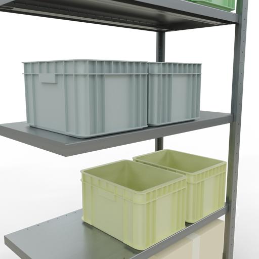 Immagine prodotto Schulte Lagertechnik MULTIplus250 sistema di alloggiamento aggiuntivo senza bulloni con bulloni di lunghezza