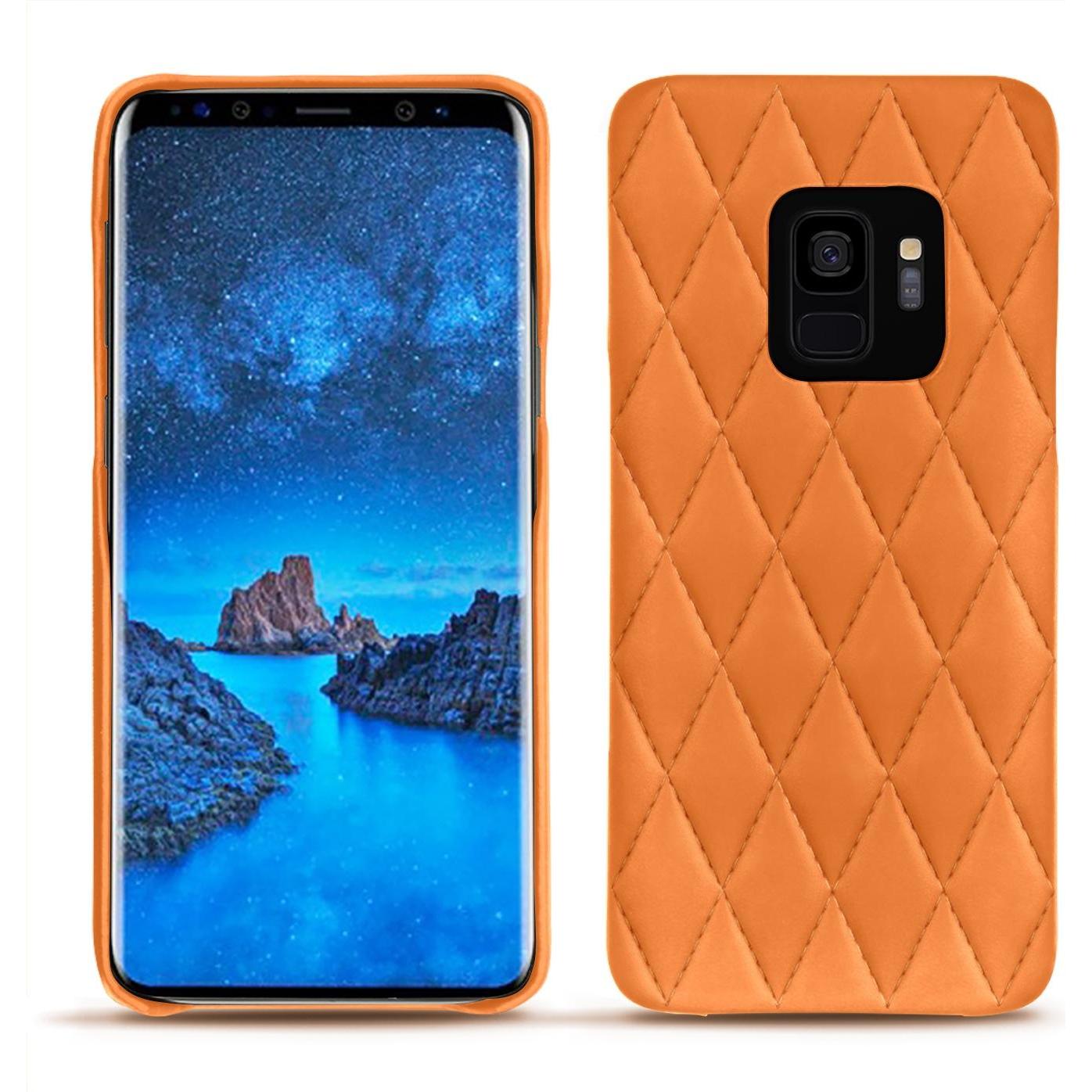 Thumbnail - Noreve Lederschutzhülle (Samsung Galaxy S9), Smartphone Hülle, Orange