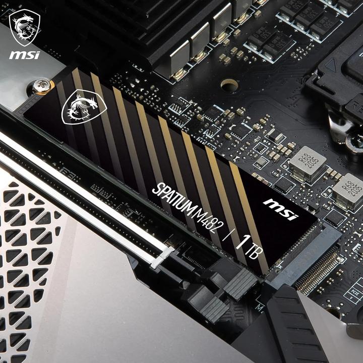 Image du produit MSI SSD 1TB M.2 Gen4 Spatium M482 PCIe 4.0 (1000 Go, M.2 2280)