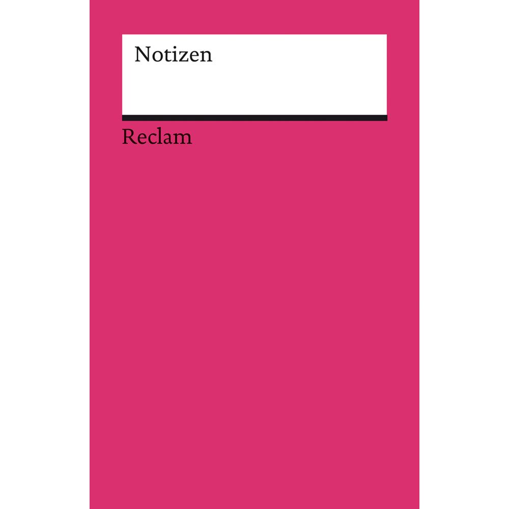 Reclam, Heft + Block, Notizen (magenta)