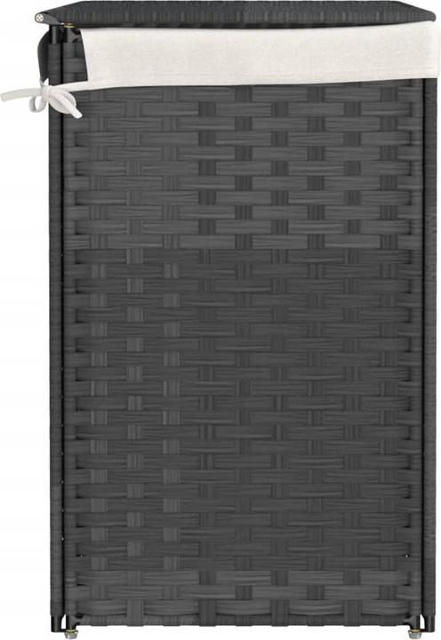 Immagine prodotto vidaXL Cesto portabiancheria a 2 scomparti Grigio 53x35x57 cm Poly