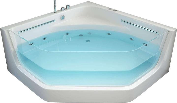 Actual product image Home Deluxe Whirlpool bath INFINITY XL coloured light therapy - 150x150x55cm (240 l, 150 cm, 150 cm)