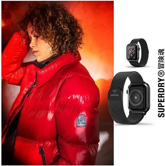 Image du produit Superdry Bracelet de montre en cotte de mailles (38 mm, 40 mm, Métal, Aimant, Apple Watch Series 1, Apple Watch Series 2, Apple Watch Series 3, Apple Watch Series 4, Apple Watch Series 5, Apple Watch Series 6, Apple Watch SE)