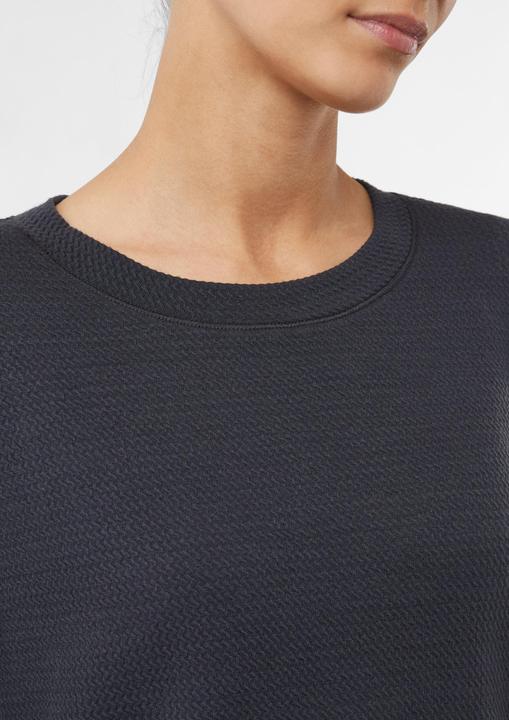 Produktbild Comma Sweatshirt Verkürztes Sweatshirt aus strukturiertem Jersey (32, 36)