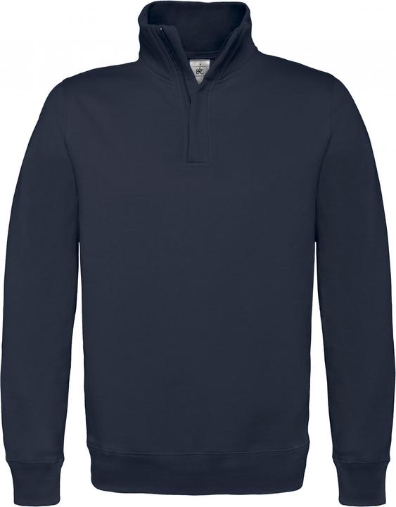 Actual product image B&C sweatshirt with zip up to the chest ID.004 (3XL)