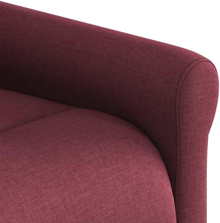 Actual product image vidaXL Massage armchair Wine red fabric Massage TV armchair