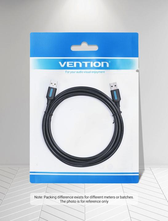 Actual product image Vention USB 3.0 cable CONBF 1m Black PVC (1 m, USB 3.2 Gen 1)